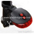 Bicycle 2 Laser Beam And 5 Led Rear Tail Light 